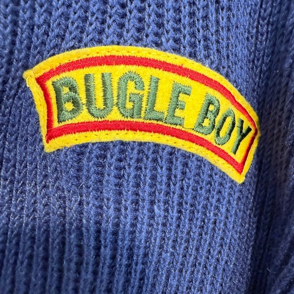 Vintage Bugle Boy Cardigan Sweater Womens Small 8-10 Collegiate 90s Chunky Knit - Picture 4 of 11